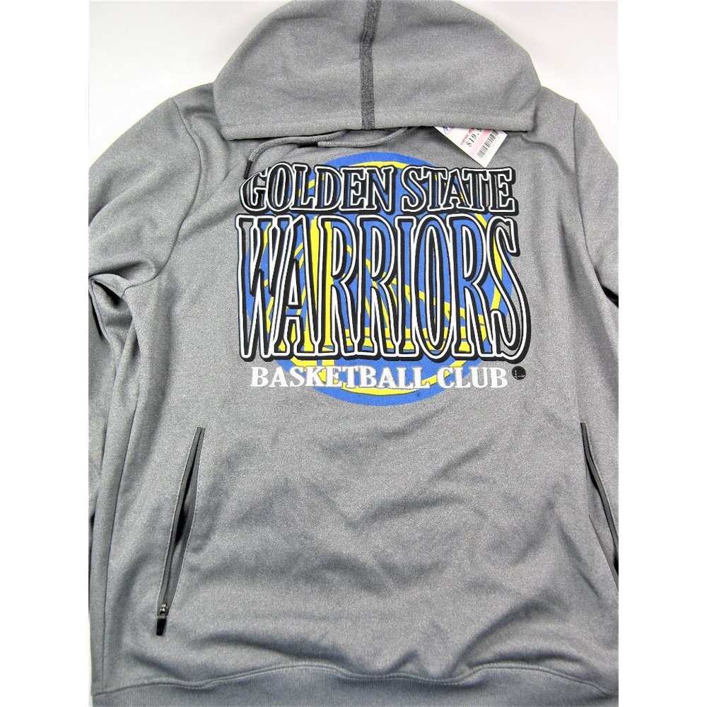 Golden State Warriors Basketball Men's New Gray Hoodie Sweatshirt Size M